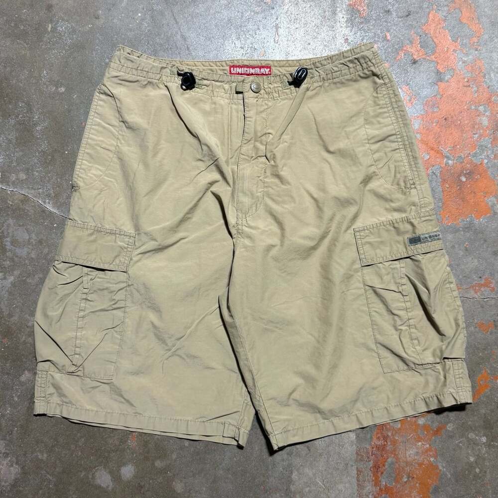 Unionbay Men's Tan Cotton Nylon Cargo Shorts Size L